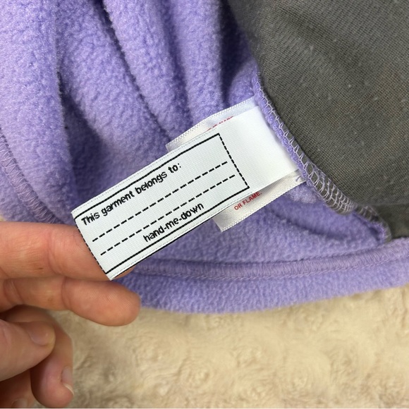 Patagonia Full Zip Fleece Vest Girl’s Light Purple - Picture 4 of 6